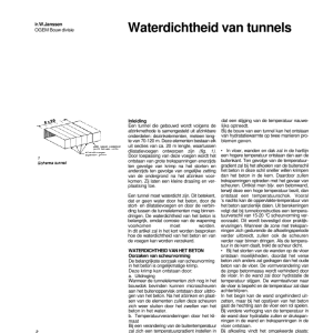 Waterdichtheid van tunnels