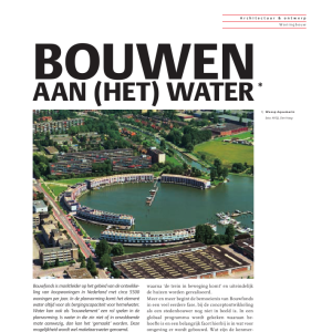 Bouwen aan het water