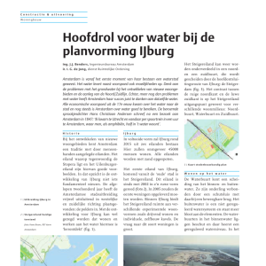 Hoofdrol voor water bij de planvorming IJburg
