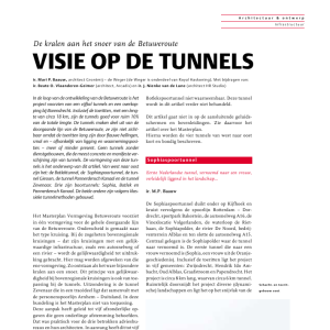 Visie op de tunnels