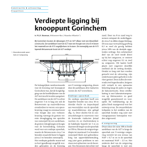 Verdiepte ligging bij knooppunt Gorichem