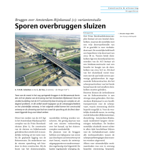 Sporen overbruggen sluizen