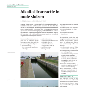 Alkali-silicareactie in oude sluizen