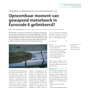 Opneembaar moment gew metselwerk in EC 6 gelimiteerd
