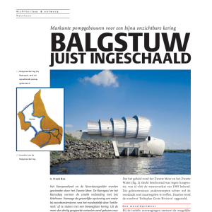 Balgstuw juist ingeschaald