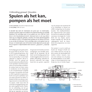 Spuien als het kan, pompen als het moet