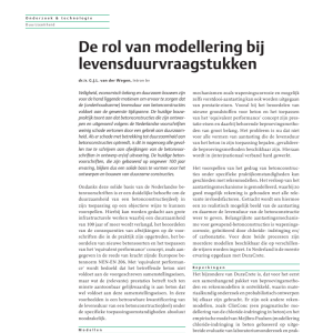 De rol van modellering bij levensuurvraagstukken