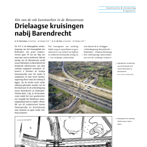 Drielaagse kruisingen nabij Barendrecht