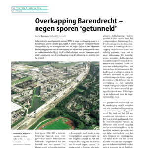 Overkapping Barendrecht - negen sporen getunneld