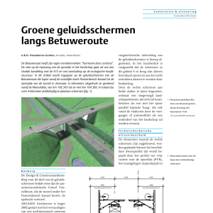 Groene geluidsschermen langs Betuweroute