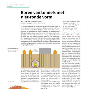 Boren van tunnels met niet-ronde vorm