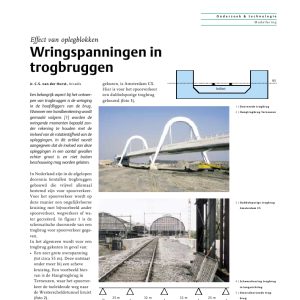 Wringspanningen in trogbruggen