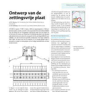 Ontwerp van de zettingsvrije plaat