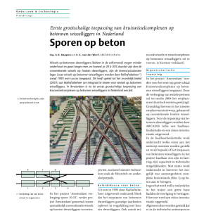Sporen op beton