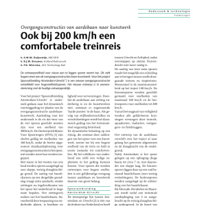 Ook bij 200 km-h een comfortabele treinreis