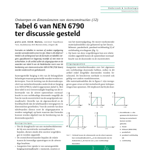 Tabel 6 van NEN 6790 ter discussie gesteld