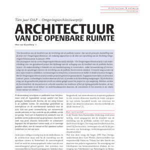 Architectuur van de openbare ruimte