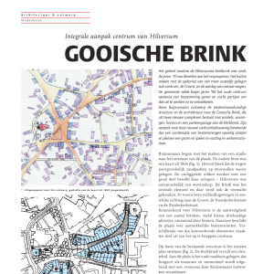 Gooische Brink Integrale aanpak centrum Hilversum
