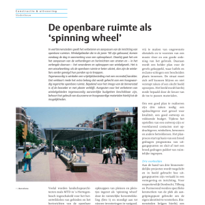 De openbare ruimte als spinning wheel