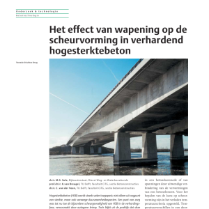 Effect van wapening op de scheurvorming in verhardend hsb