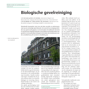 Biologische gevelreiniging