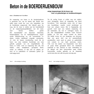 Beton in de boerderijenbouw