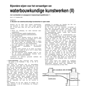 Bijzondere wijzen voor het vervaardigen van waterbouwkundige kunstwerken (II)