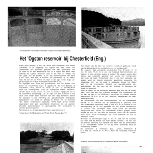 Het 'Ogston reservoir' bij Chesterfield (Eng)