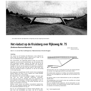Het viaduct op de Kruisberg over Rijksweg nr 75