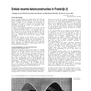 Enkele recente betonconstructies in Frankrijk (I)