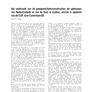Het onderzoek van de gewapend-betonconstructies der gebouwen van Radio-Kootwijk en van de Sluis te IJmuiden