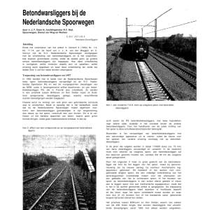 Betondwarsliggers bij de Nederlandsche Spoorwegen