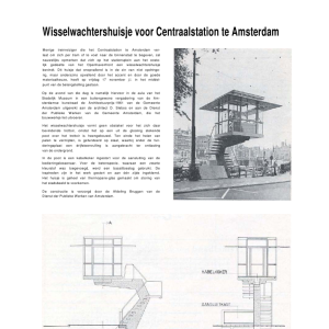 Wisselwachtershuisje voor Centraalstation te Amsterdam