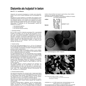 Diatomite als hulpstof in beton
