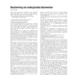 Bescherming van ondergrondse betonwerken