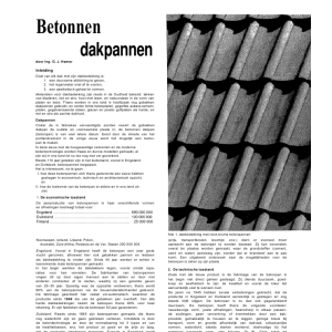 Betonnen dakpannen