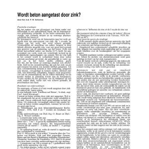 Wordt beton aangetast door zink