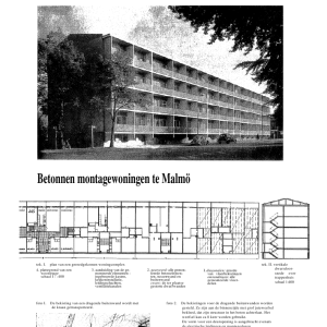 Betonnen montagewoningen te Malmo