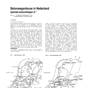 Betonwegenbouw in Nederland - Speciaal autosnelwegen (I)
