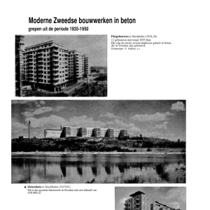 Moderne Zweedse bouwwerken in beton