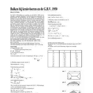 Balken bij kruisvloeren en de GBV
