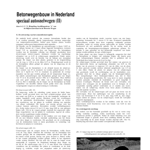 Betonwegenbouw in Nederland - Speciaal autosnelwegen (II)