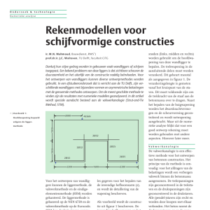 Rekenmodellen voor schijfvormige constructies