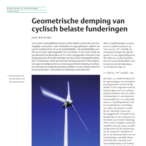 Geometrische demping van cyclisch belaste funderingen