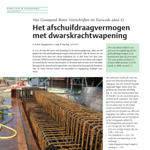 Het afschuifdraagvermogen met dwarskrachtwapening (3)