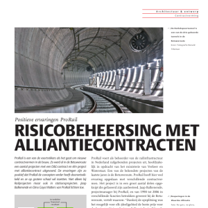 ProRail - Risicobeheersing met alliantiecontracten