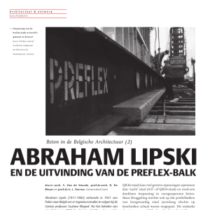 Abraham Lipski en de uitvinding van de preflex-balk