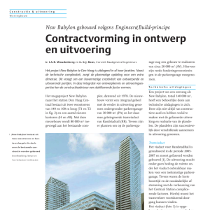 New Babylon - Contractvorming in ontwerp