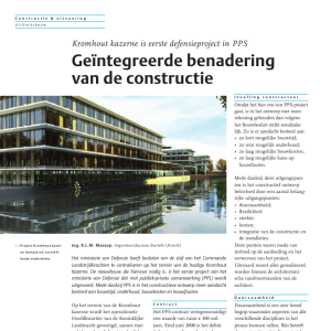 Kromhout-kazerne - Geintegreerde benadering constructie