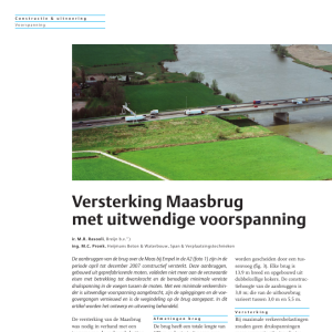 Versterking Maasbrug met uitwendige spanning